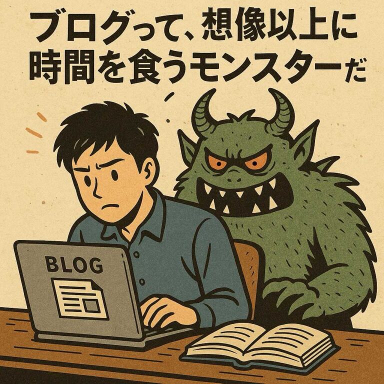 ブログは時間食うモンスターアイキャッチ